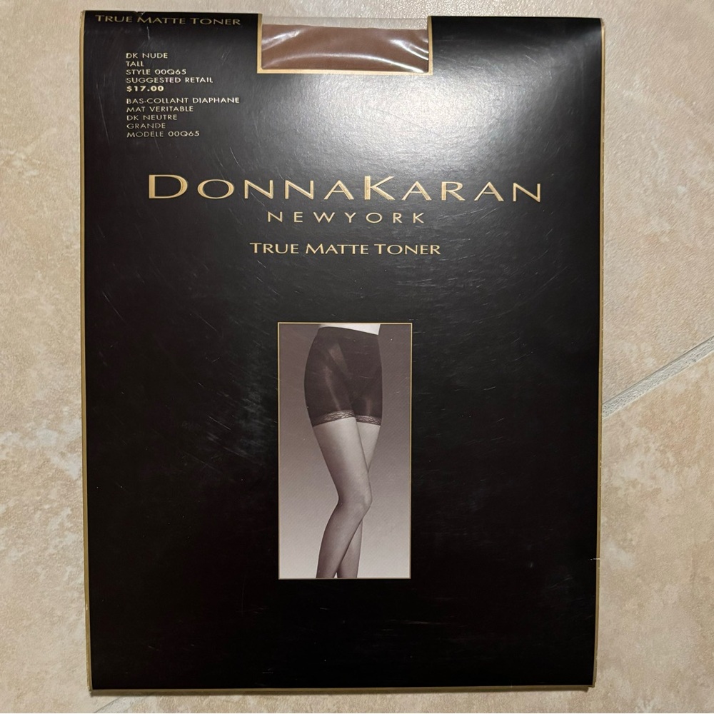 Donna Karan New York pantyhose size large in dark nude color wedding formal